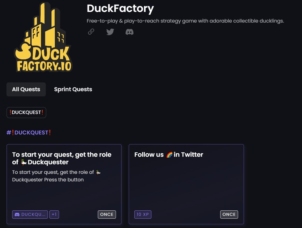 Duck Factory on Zealy