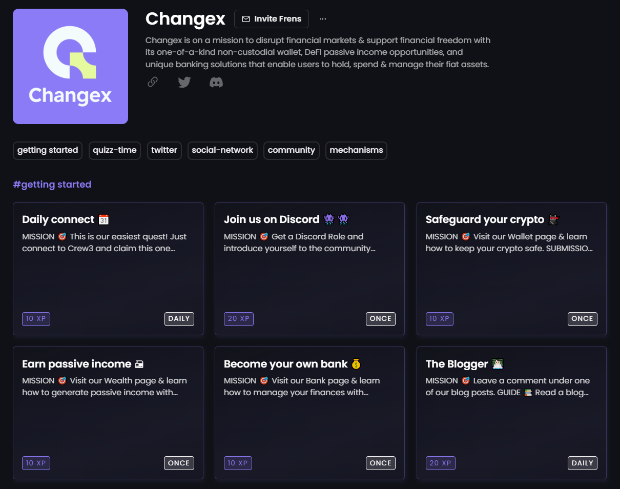 Changex on Zealy